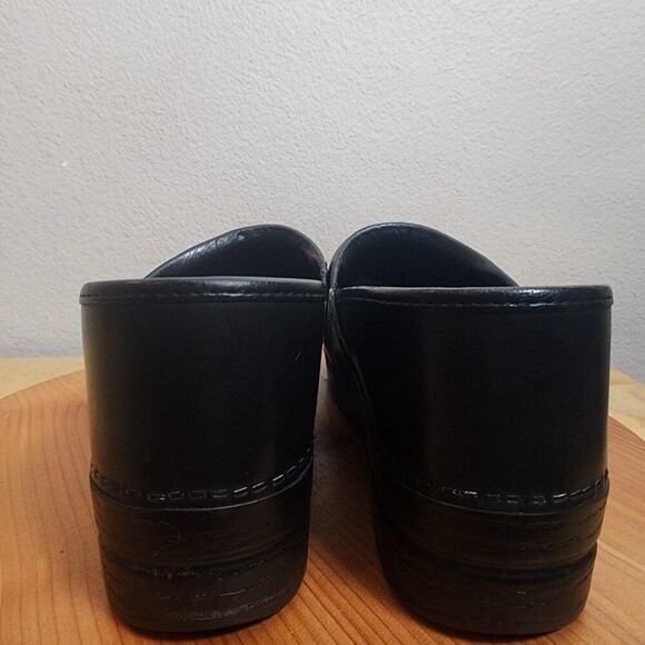 Dansko Professional Shoes Mens Size 12.5 Black Leather Slip On Comfort Clogs main image 9